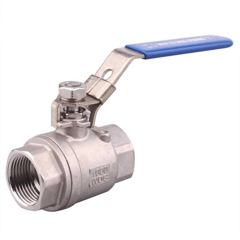 DERNORD Stainless Steel 304 Ball Valve, Full Port Heavy Duty for WOG with Locking Device (1 NPT) - Image 1